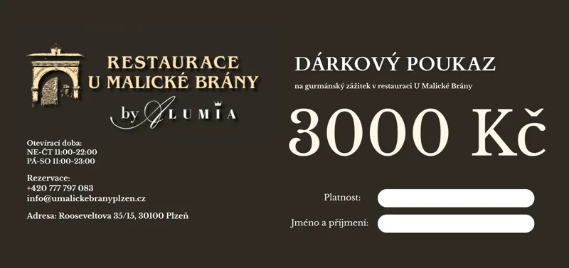 Dárkový poukaz 3000 Kč