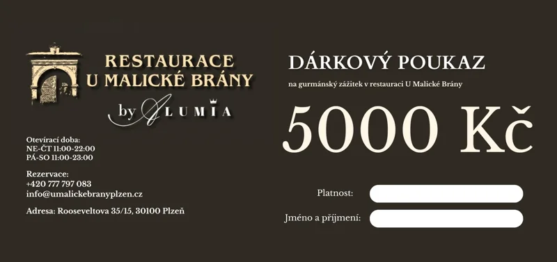 Dárkový poukaz 5000 Kč